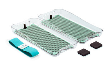 Upgrade your hyperhidrosis treatment with ergonomic trays, longer-lasting electrodes, and easy-clean silicone mats. 